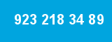 923 218 34 89 923 218 34 89